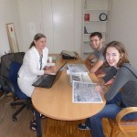 Prof. Sabine Mödersheim conducts academic advising in her office.